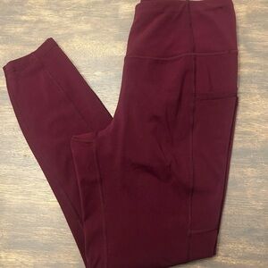 Reebok Burgundy Leggings